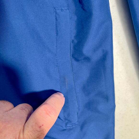 NFL Superbowl XXXIX Reebok Full Zip Windbreaker Men Large 2005 Drawstring Waist - Picture 4 of 16